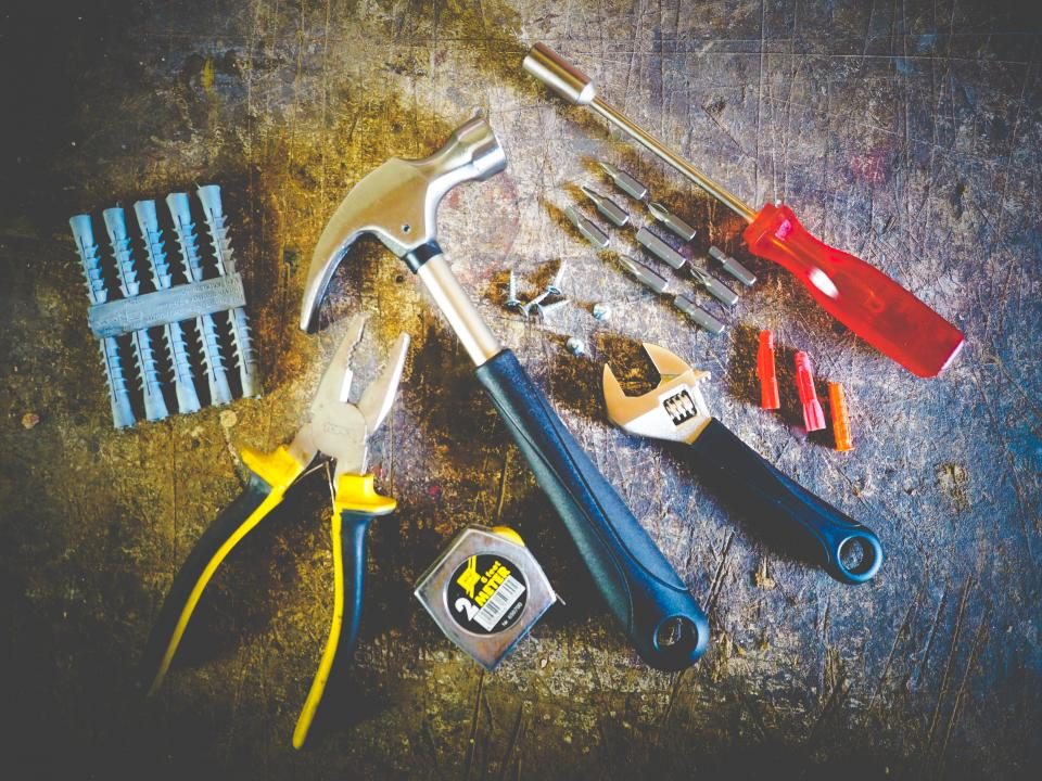 Illustrative photograph of tools Hammer